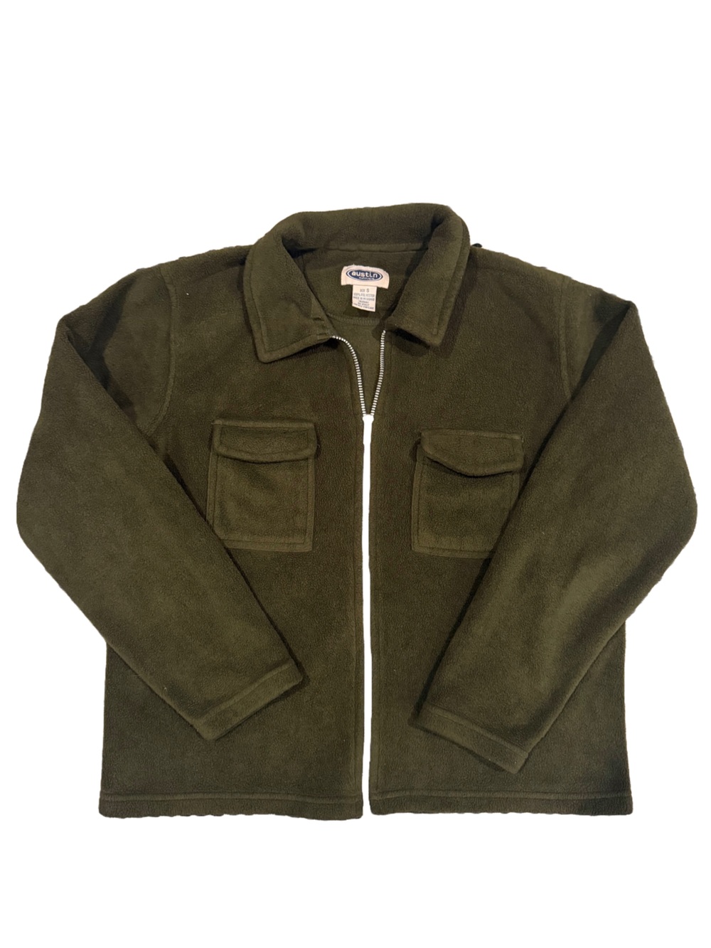 Austin Clothing Co. Olive Green Fleece Jacket